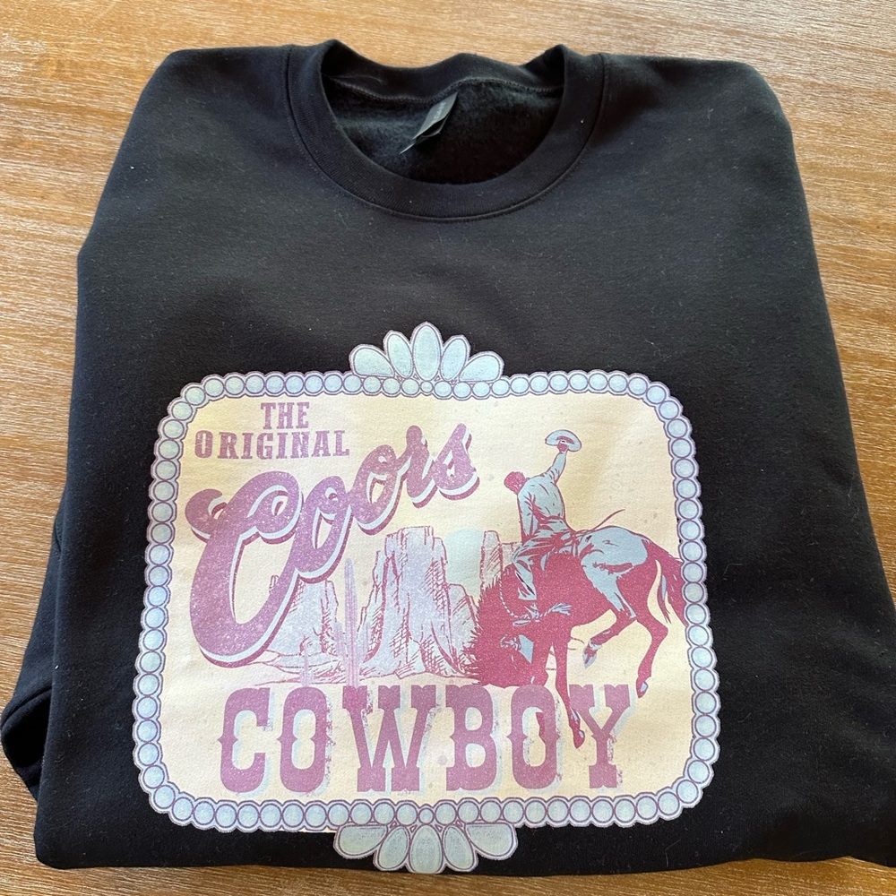Coors Cowboy Black Sweatshirt